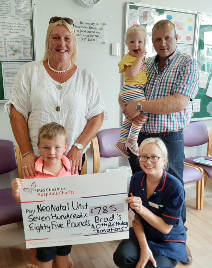 Lots of our fundraisers are parents and siblings of our tiny patients who want to thank the unit for the wonderful care their precious baby received