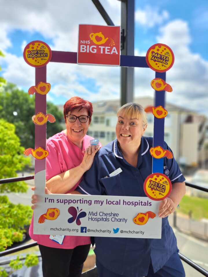 two nurses celebrating NHS Big Tea