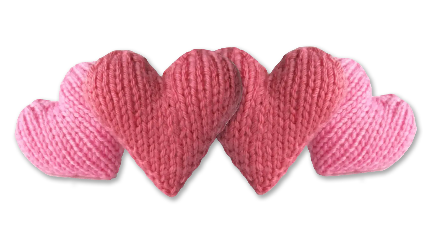 Knitted Hearts