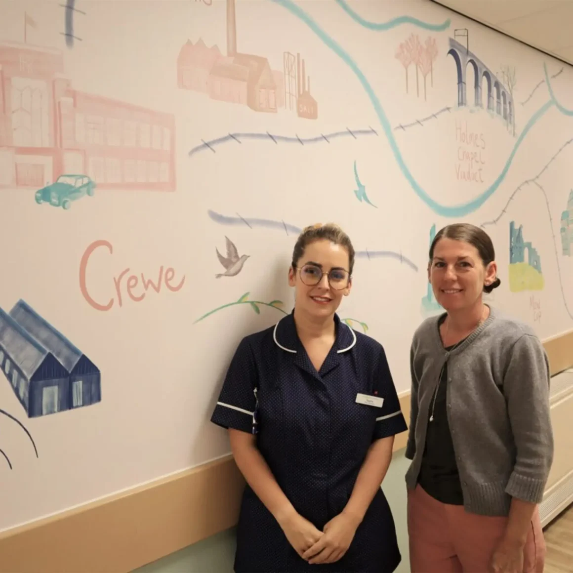 Mural in Frailty ward
