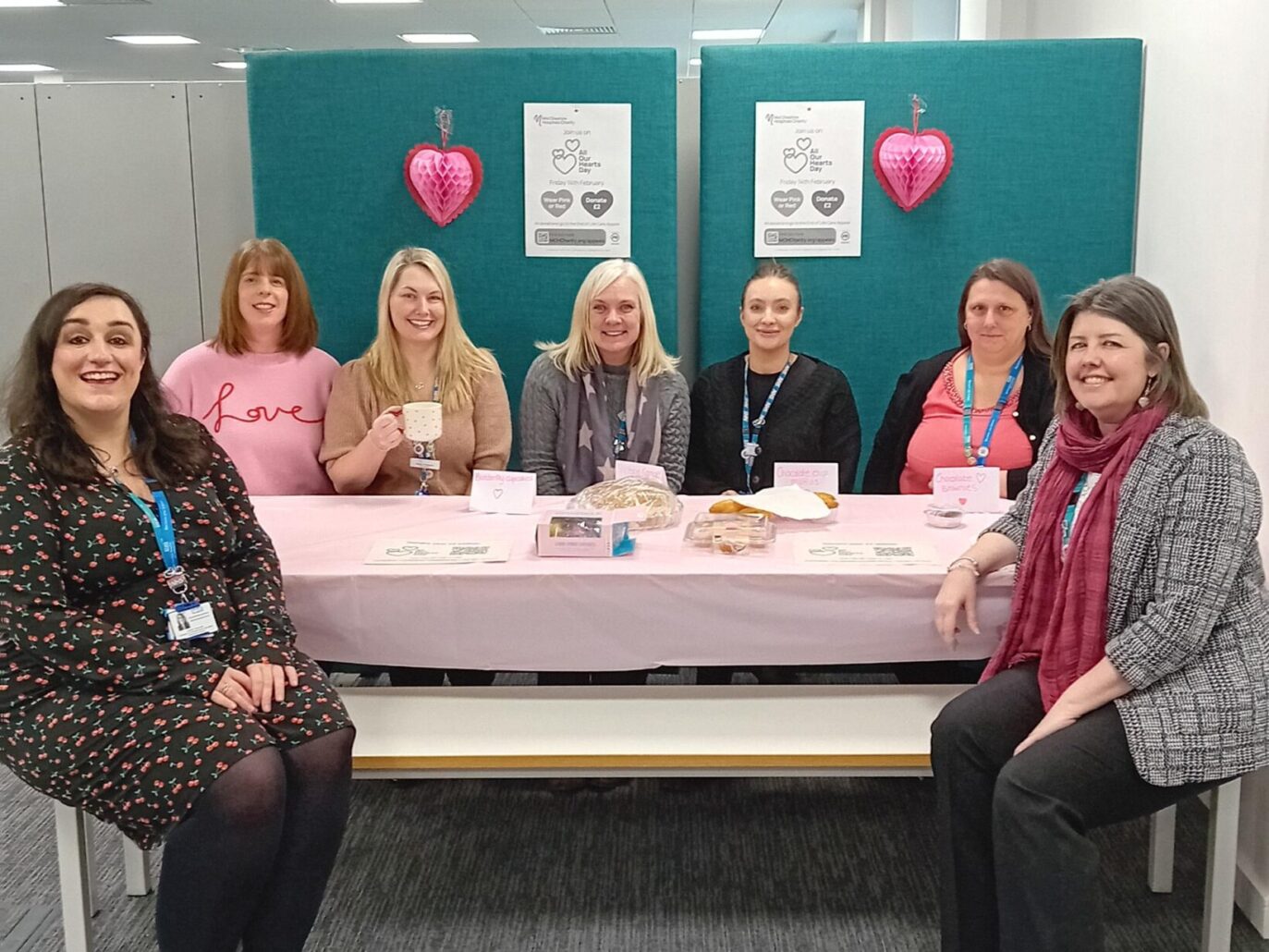 Group of women enjoying an All Our Hearts Day tea party